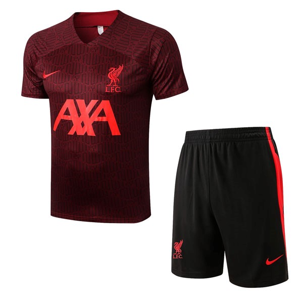 Trainingsshirt Liverpool Komplett-Set 2022-23 Rote 4
